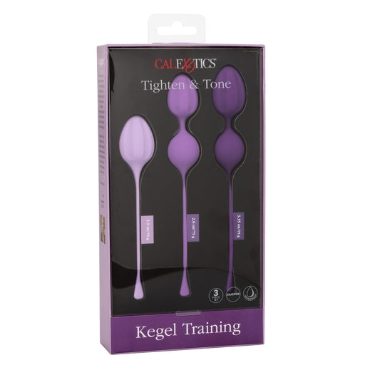Cal Exotics Kegel Training 3-Piece Set Purple Silicone Weights 55g, 75g, 95g Default Title KEGEL TOYS