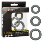 Link Up Ultra Soft Ultimate – Plush Stretchy Cock Ring Set Grey > Cock Ring > Sets