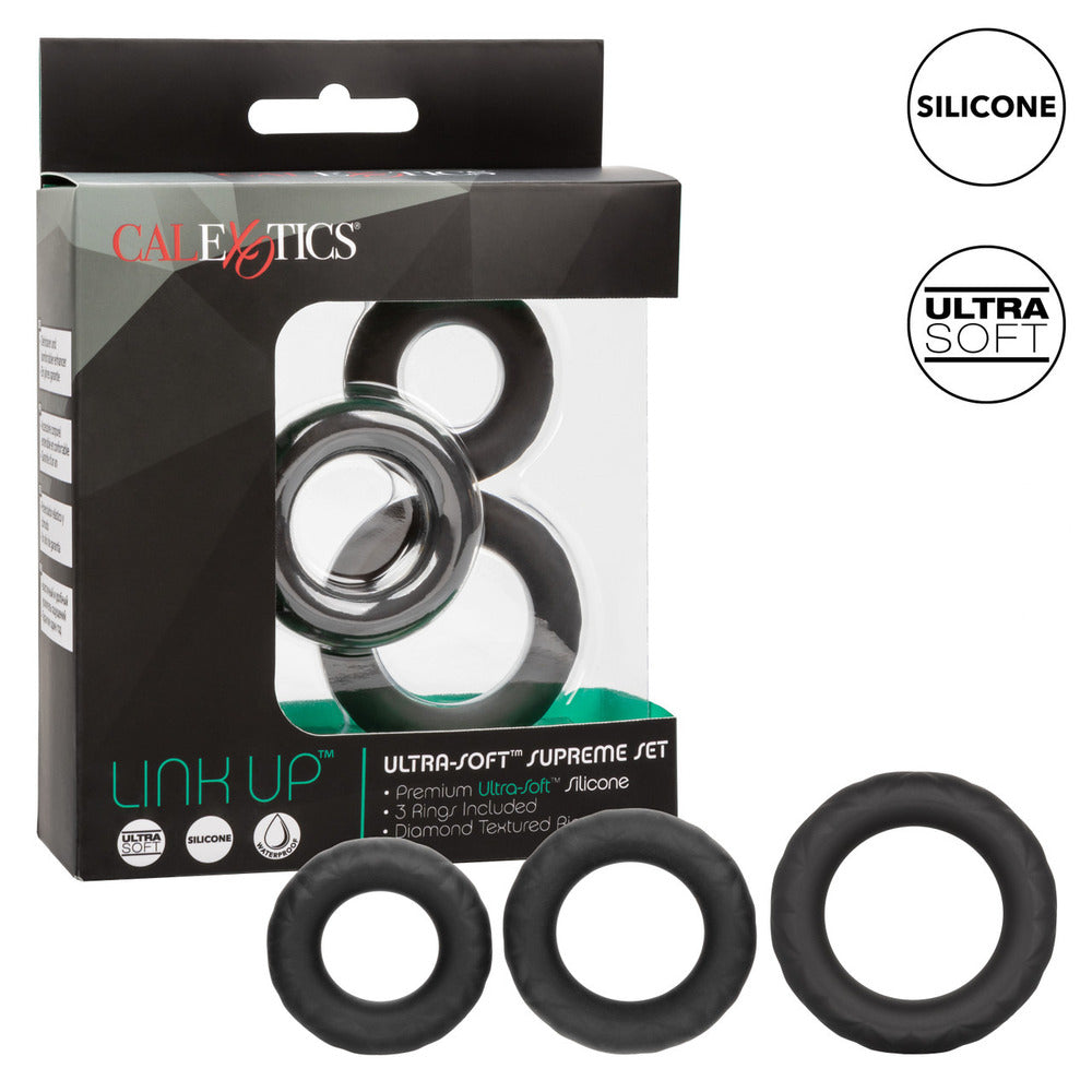 Link Up Ultra Soft Supreme – Stretchy Cock Ring Set > Cock Ring > Sets