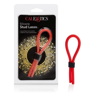 Silicone Stud Lasso Red Adjustable Erection Enhancer 5 Inch Flexible Stretchy Loop > Cock Ring > Adjustable