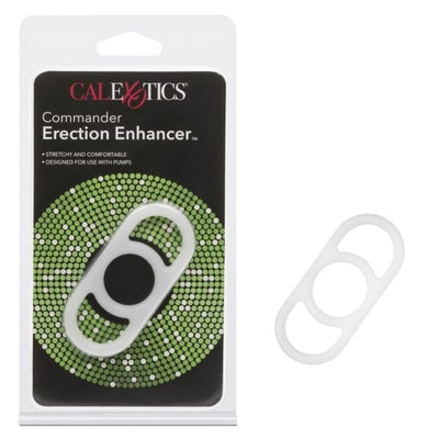 Penis Pump Commander Erection Enhancer - Enhanced Performance Device White COCK RINGS