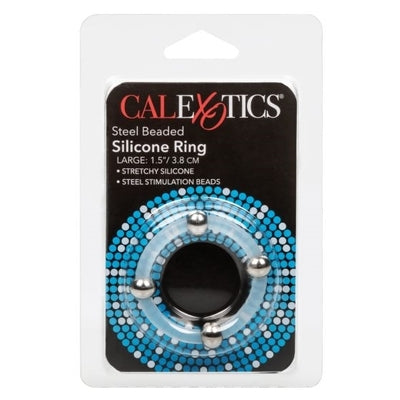 Steel Beaded Silicone Ring Large Default Title COCK RINGS