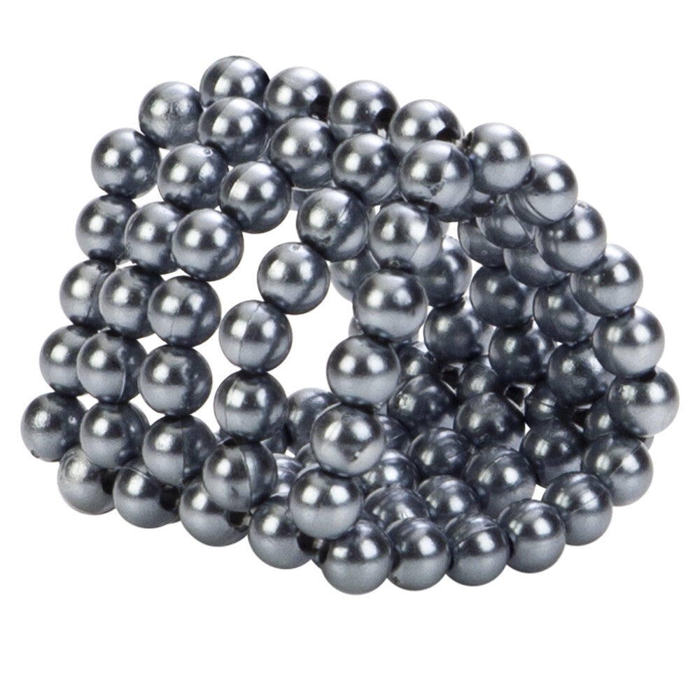 Ultimate Stroker Beads Erection Cock Ring Sleeve Enhancer Silver SLEEVES