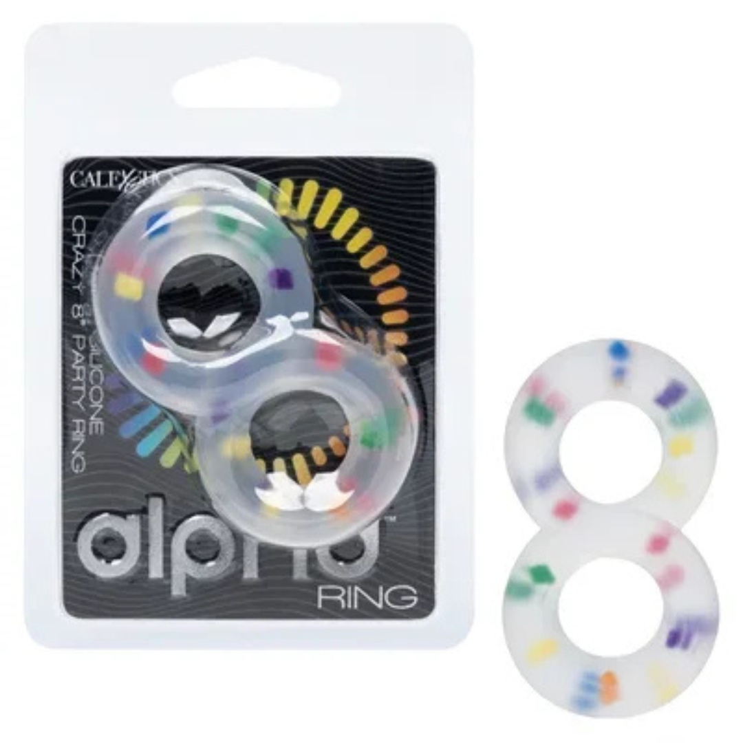 Alpha Liquid Silicone Crazy 8 Party Ring – Silicone Cock Ring > Cock Ring > Single Main image
