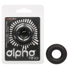 Alpha Liquid Silicone Prolong Medium Ring Black Stretchy Erection Enhancer > Cock Ring > Single