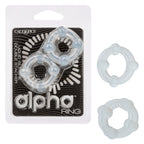 Alpha Liquid Silicone Double Stacker Rings > Cock Ring > Sets