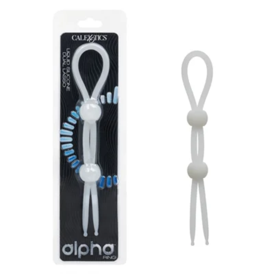 Alpha Liquid Silicone Dual Lasso (Natural) – Versatile Adjustable Cock Ring > Cock Ring > Adjustable Main image