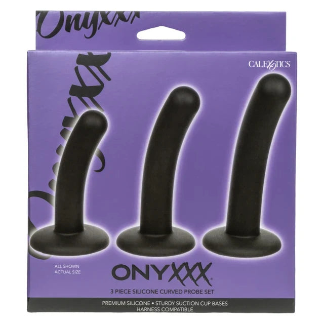 Onyxxx 3 Piece Silicone Curved Probe Set > Dildos > Neutral Dildos