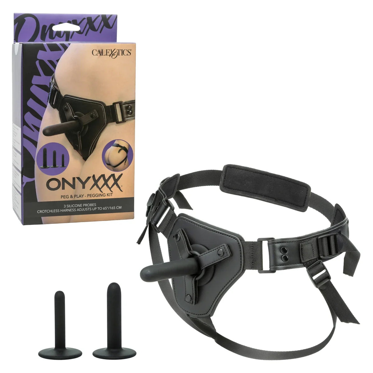 Onyxxx Peg & Play – Silicone Pegging Kit 3 Probes > Dildos > Strap On Harnesses
