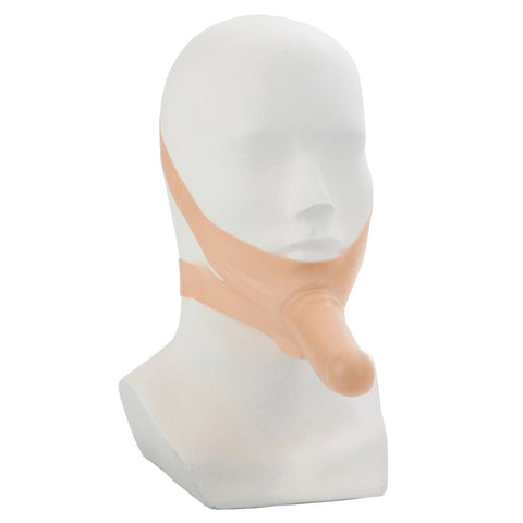 Accommodator 5 Inch Wearable Face Strap On Dildo Flesh STRAP-ONS
