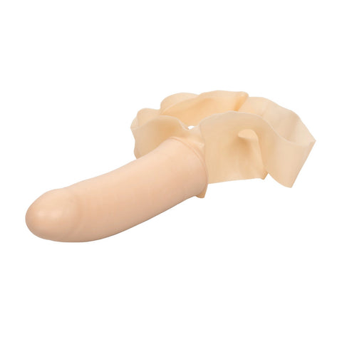 Accommodator 5 Inch Wearable Face Strap On Dildo Flesh STRAP-ONS
