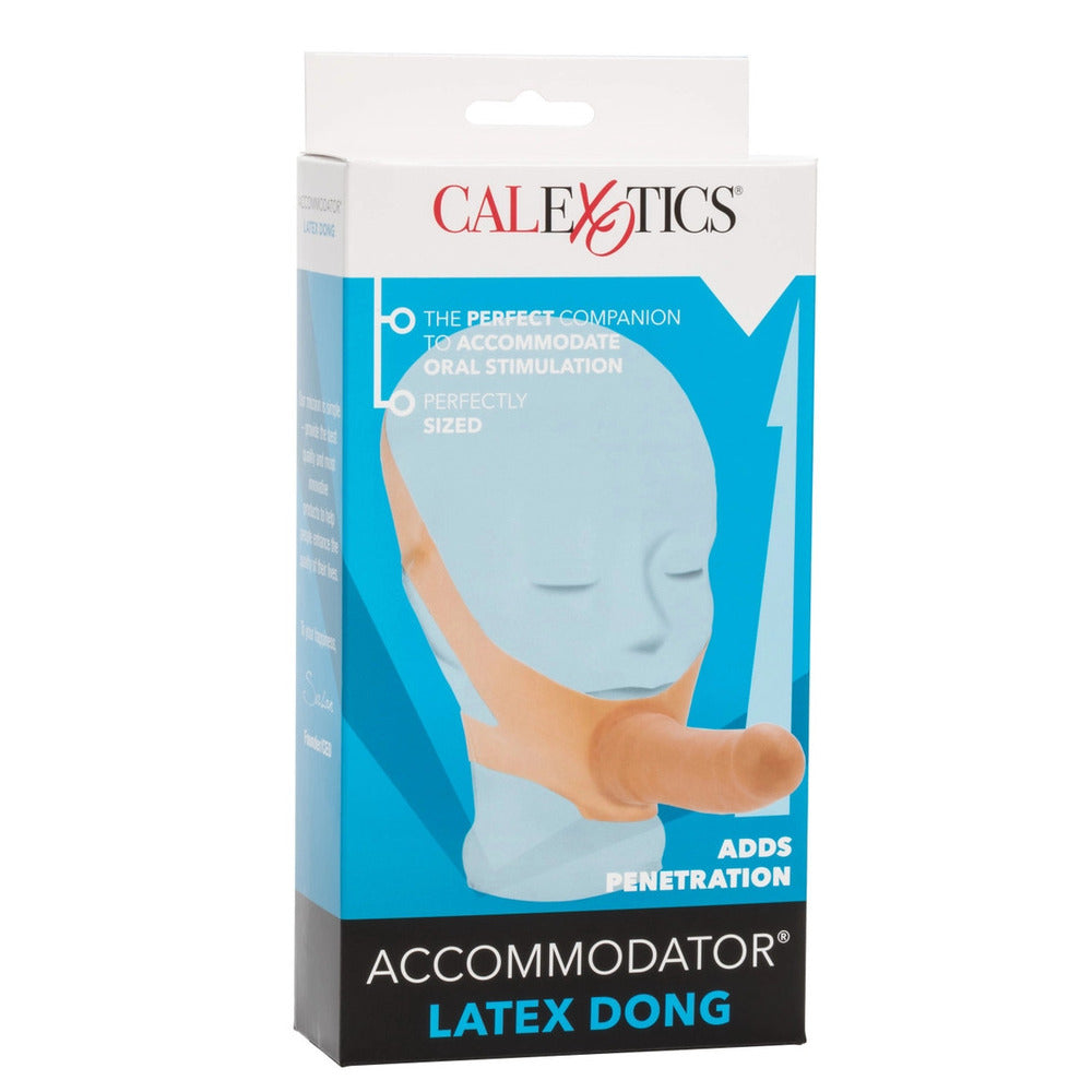 Accommodator 5 Inch Wearable Face Strap On Dildo Flesh STRAP-ONS