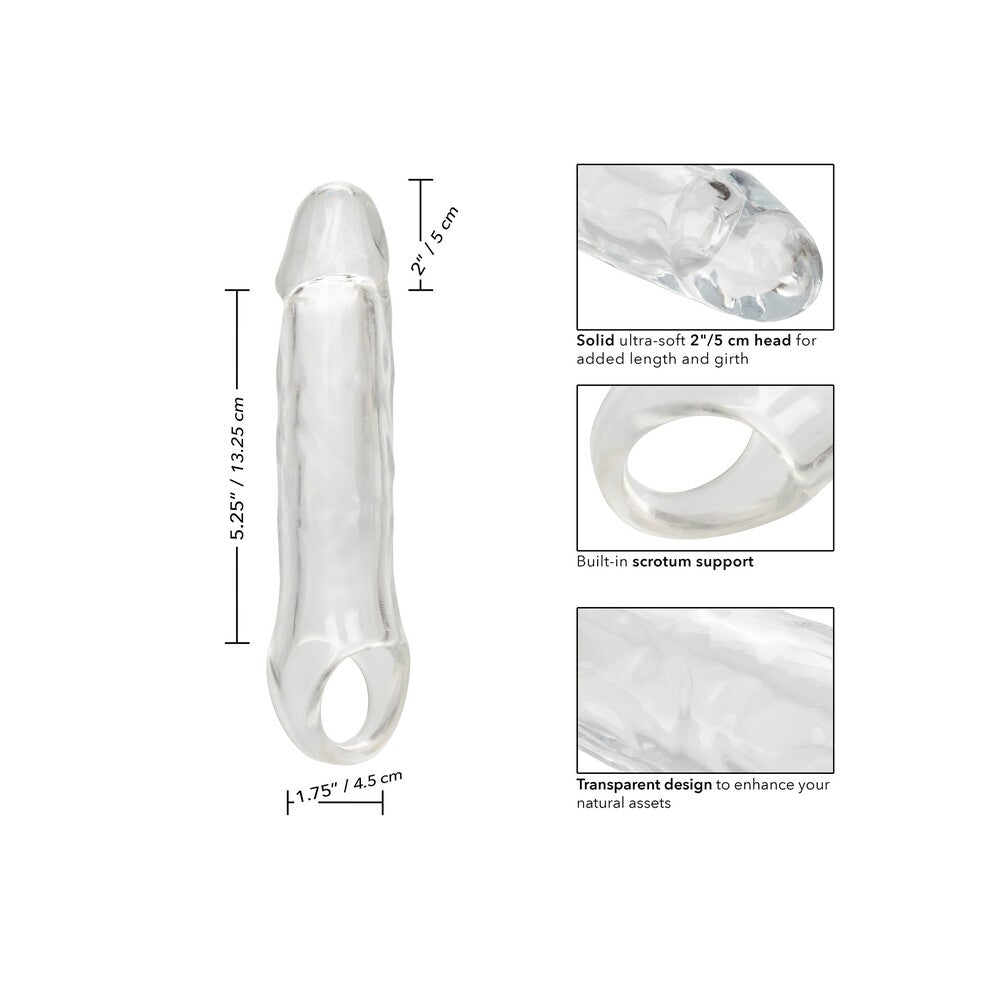 CalExotics Performance Maxx Clear Extension 7.5 Inches Penis Extension & Sleeves