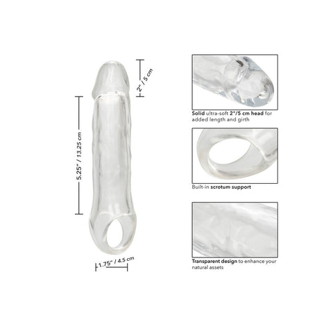 CalExotics Performance Maxx Clear Extension 7.5 Inches Penis Extension & Sleeves
