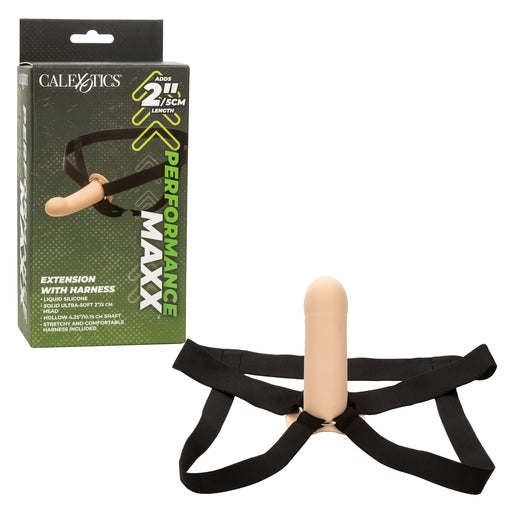 Performance Maxx Extension With Harness Ivory 2 Inch Length Adding Sleeve and Ultra-Thick Supportive Straps Default Title STRAP-ONS