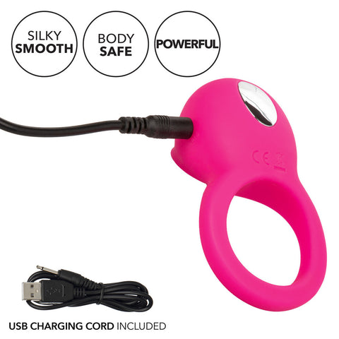 Rechargeable Vibrating Tongue Teaser Silicone Cock Ring Cock Rings Vibrating
