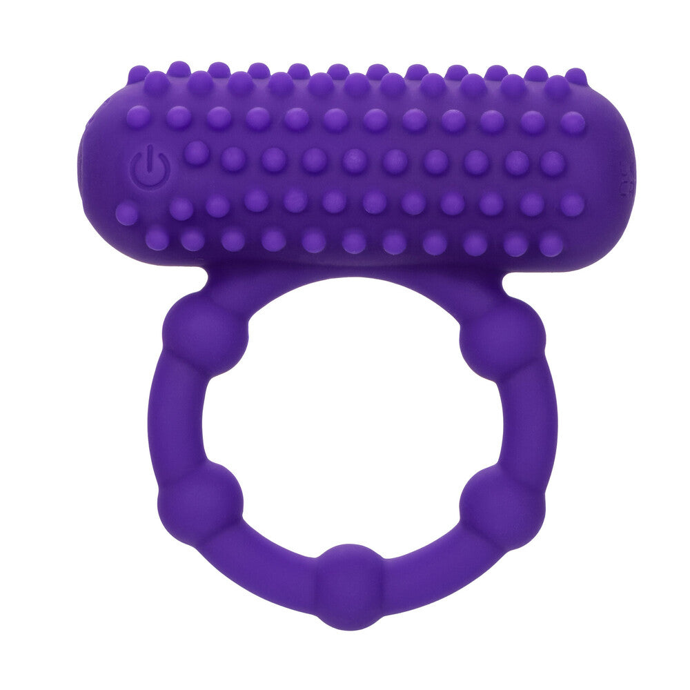 5 Bead Maximus Rechargeable Cock Ring Purple Cock Rings Vibrating