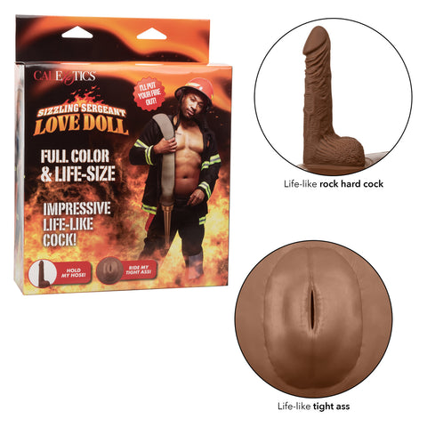 Sizzling Sergeant (Inflatable) – Playful Inflatable Love Doll Flesh Brown > Sex Dolls > Male Love Dolls