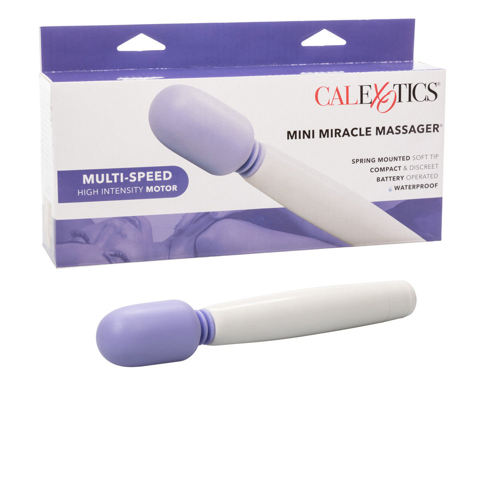 My Mini Miracle Massager Wand Multi-Speed Compact Purple and White Battery Operated Purple > Sex Toys For Ladies > Wand Massagers and Attachments