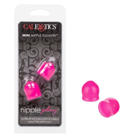 Nipple Play Mini Nipple Suckers Pink 1 Inch by 0.75 Inch Soft Pliable PVC Pink Nipple Stimulators
