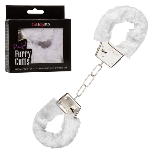 Playful Furry Cuffs in White for Sensational Bondage Pleasure White Restraints
