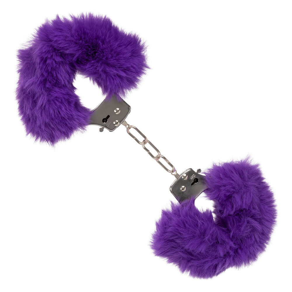 Ultra Fluffy Purple Furry Handcuffs For Couples Play Default Title > Bondage Gear > Restraints