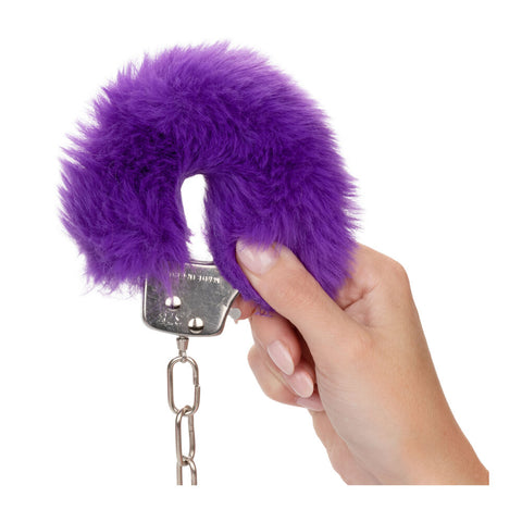 Ultra Fluffy Purple Furry Handcuffs For Couples Play > Bondage Gear > Restraints