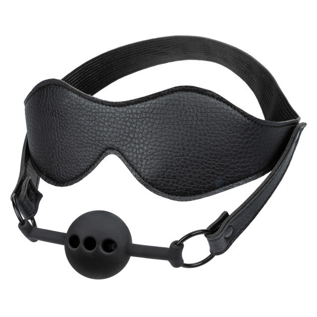 Nocturnal Collection Eye Mask and Breathable Ball Gag – Comfortable Sensory Restraint Set > Bondage Gear > Gags and Bits Main image