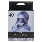 Nocturnal Collection Eye Mask and Breathable Ball Gag – Comfortable Sensory Restraint Set > Bondage Gear > Gags and Bits