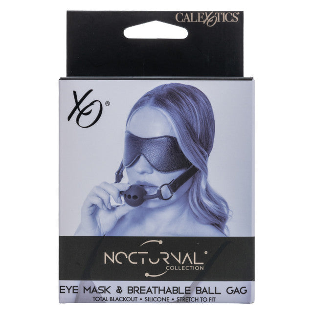 Nocturnal Collection Eye Mask and Breathable Ball Gag – Comfortable Sensory Restraint Set > Bondage Gear > Gags and Bits