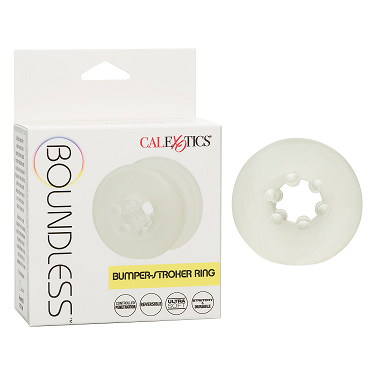 Boundless Bumper-Stroker Ring Soft Stretchy Clear Multi-Use Stimulation Ring Default Title Strokers - Manual