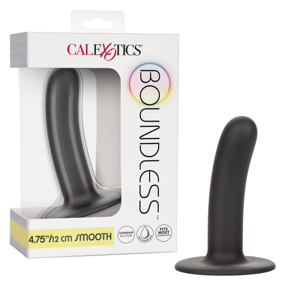Boundless 4.75"/12cm Smooth Black Silicone Probe with Suction Cup Base Default Title Dongs Neutral