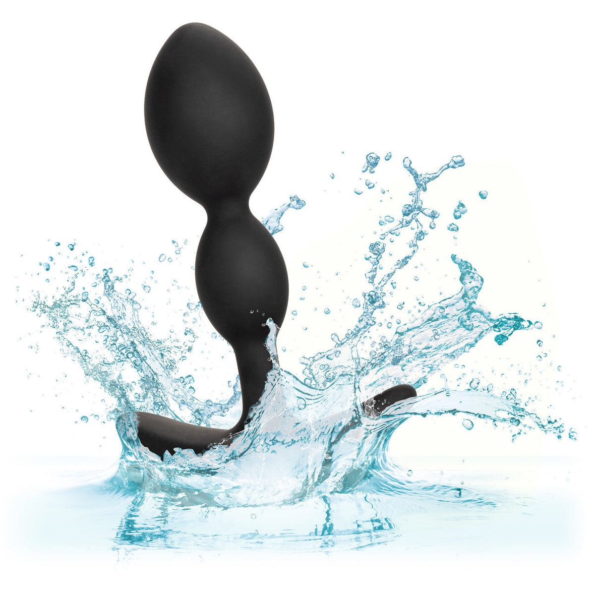 Boundless 2X Teardrop Plug Black Flexible Silicone 2 Bulb Size > Anal Range > Butt Plugs