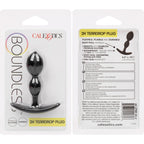 Boundless 2X Teardrop Plug Black Flexible Silicone 2 Bulb Size > Anal Range > Butt Plugs