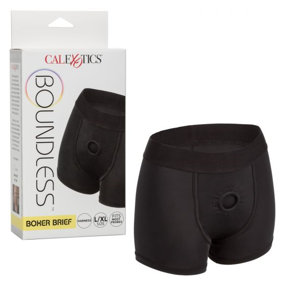 Boundless Boxer Brief Harness L XL Ultra Comfortable Support Black Mens Trunks