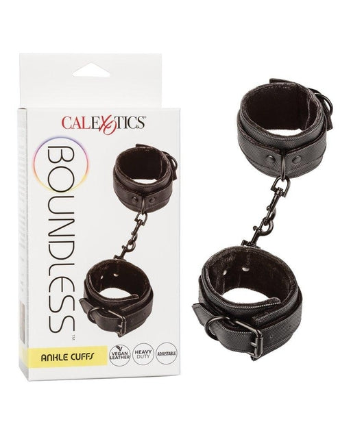 Boundless Ankle Cuffs – Luxury Faux Leather Restraint Cuffs Black > Bondage Gear > Restraints
