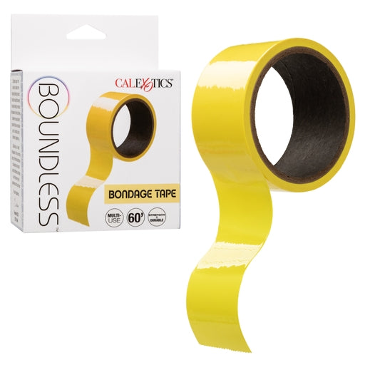 Boundless Bondage Tape Yellow 60 Feet Stretchy Durable Reusable Restraint Tape Default Title Tape