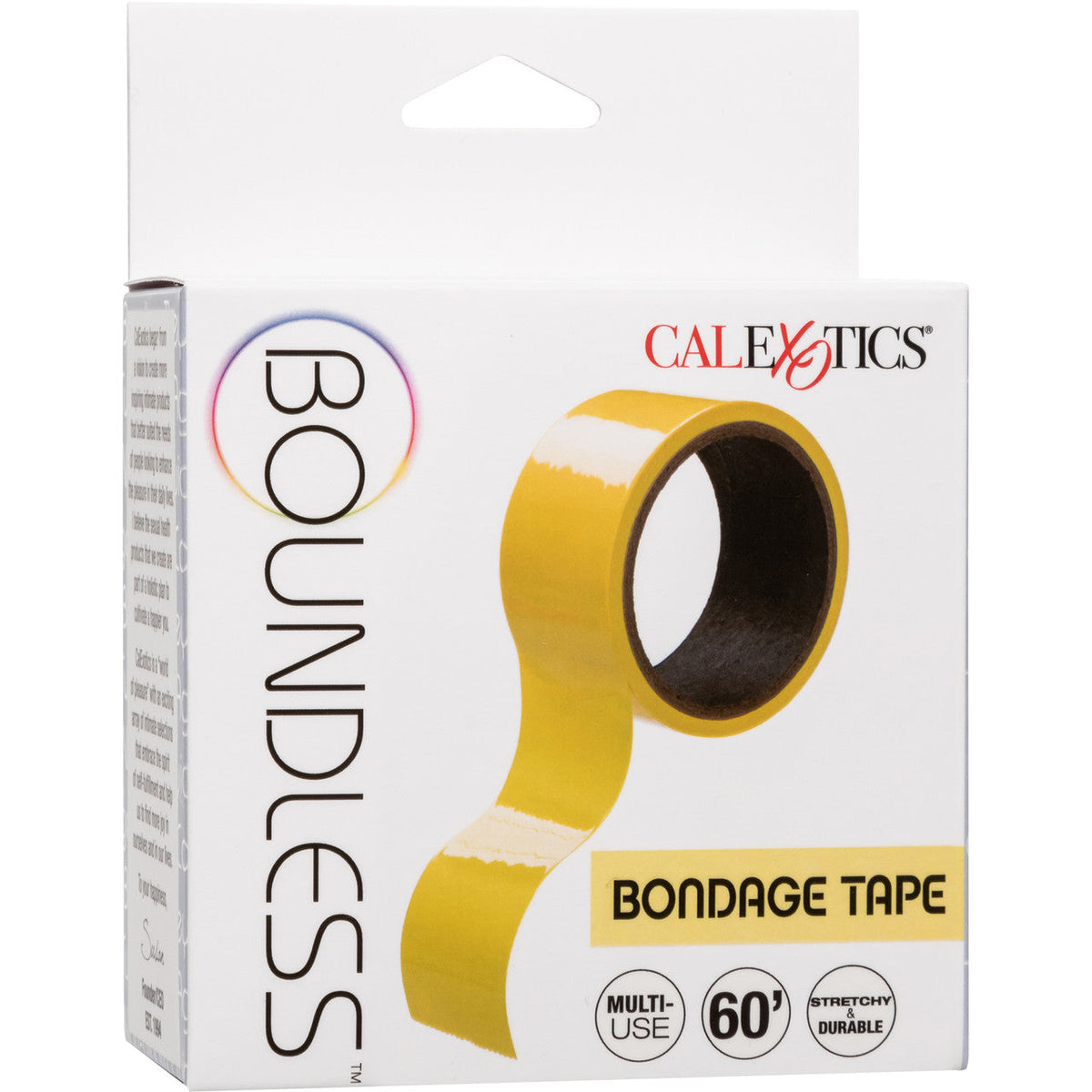 Boundless Bondage Tape Yellow 60 Feet Stretchy Durable Reusable Restraint Tape > Bondage Gear > Tape