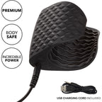Boundless Grip Silicone Stroker Pulsating Penis Masturbator By CalExotics - Black