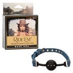 Ride Em Denim Collection Blue Adjustable Silicone Ball Gag Strap Default Title > Bondage Gear > Gags and Bits