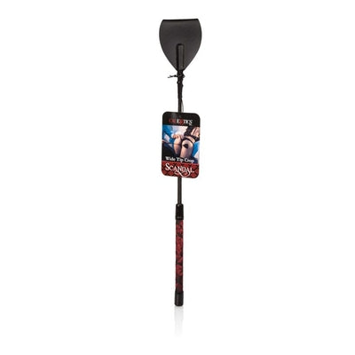 Scandal Wide Tip Crop with Hand-Stitched Tip and Designer Handle Bondage Riding Crop Black Whips & Paddles