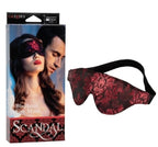 Scandal Blackout – Designer Brocade Blindfold Eye Mask Red > Bondage Gear > Blindfolds