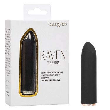 Raven Teaser – Compact Mini Massager with 10 Intense Functions Vibrator Default Title BULLETS