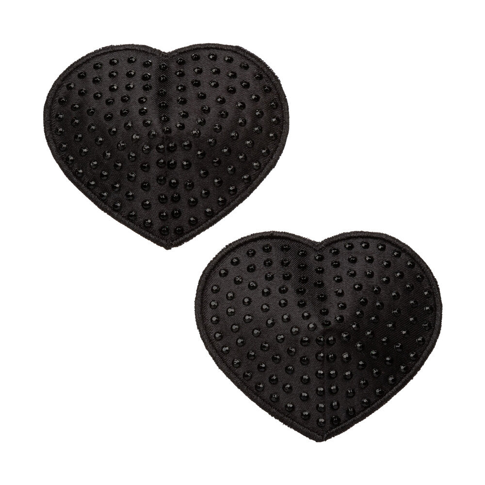 Radiance Black Heart Pasties Adhesive Nipple Covers Set Default Title Pasties