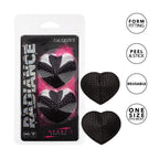 Radiance Black Heart Pasties Adhesive Nipple Covers Set > Clothes > Pasties
