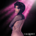 Calexotics Radiance Hooded Shoulder Shrug with Dazzling Rhinestone Accents One Size