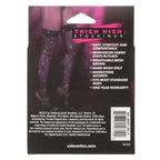 Radiance Black Rhinestone Mesh Thigh High Stockings with Stay-Up Support - One Size > Clothes > Hosiery > Stockings