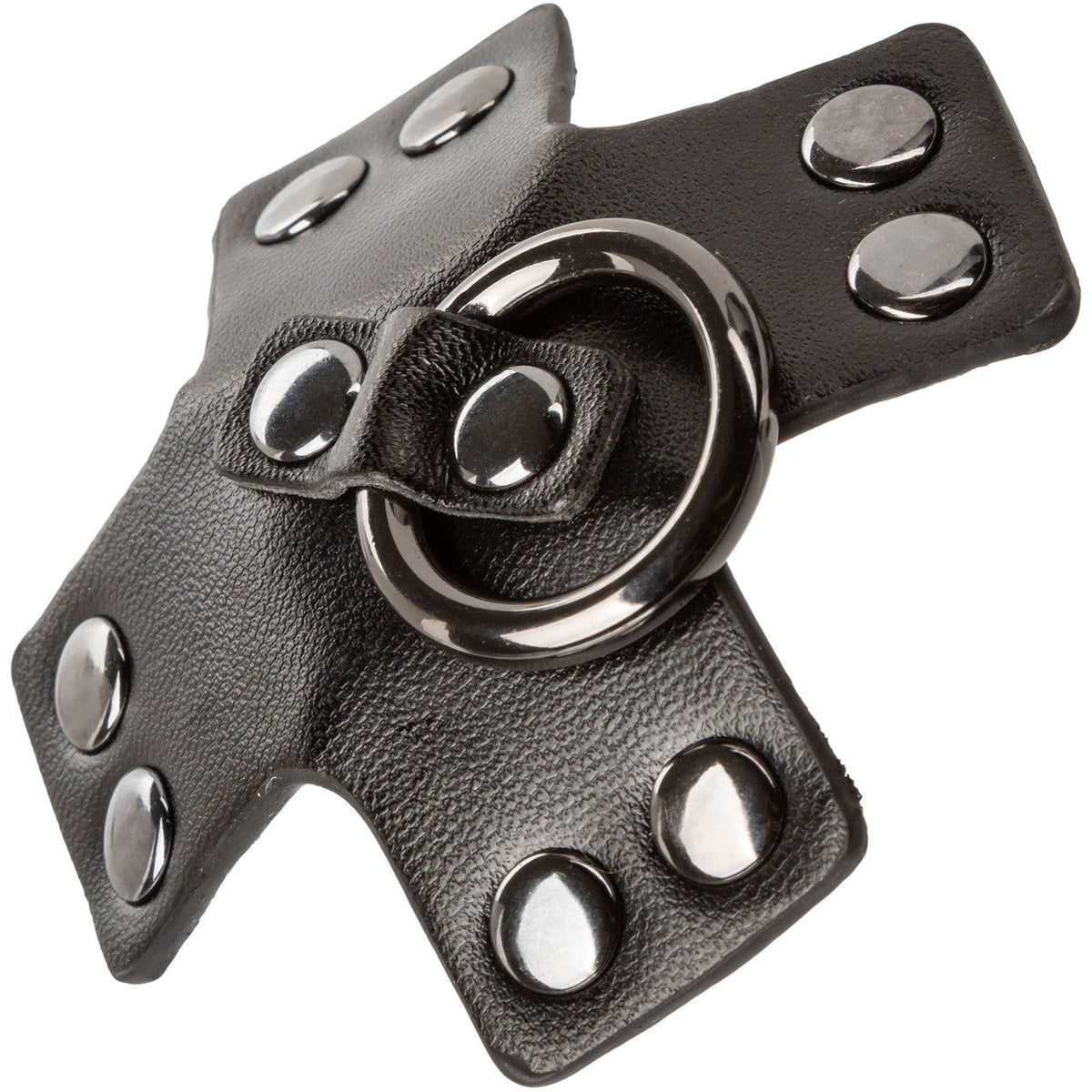 Euphoria Collection Black PU Coated Silicone O-Ring Pasties with Rivet Accents 3 Inch > Clothes > Pasties