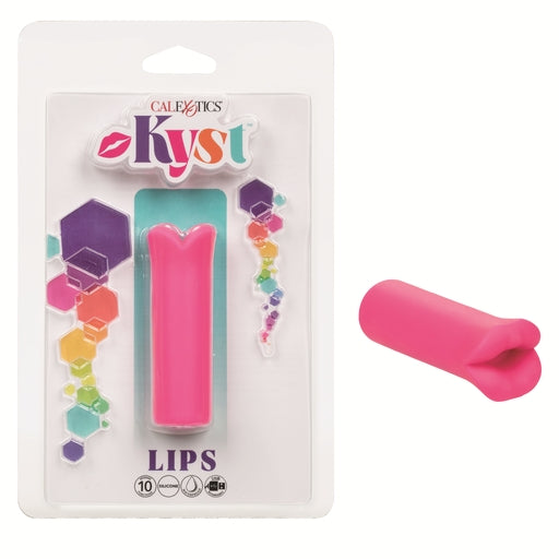 Kyst Lips Mini Massager Pink Silicone Bullet with 10 Vibration Functions Default Title BULLETS