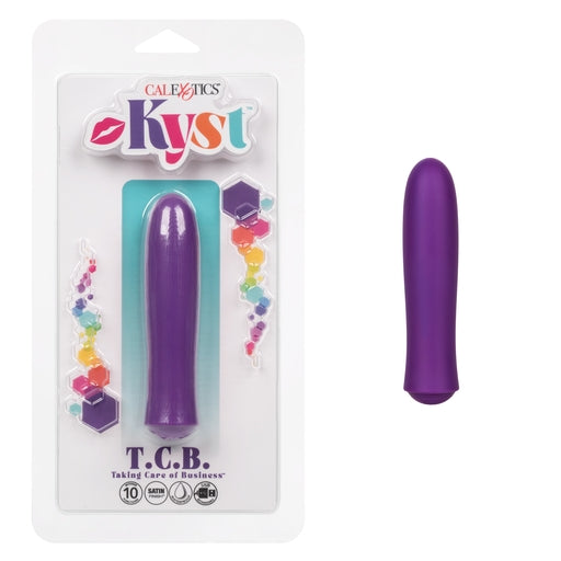 Kyst T.C.B. Taking Care of Business Mini Massager Purple 4-Inch Satin Finish Secondary image